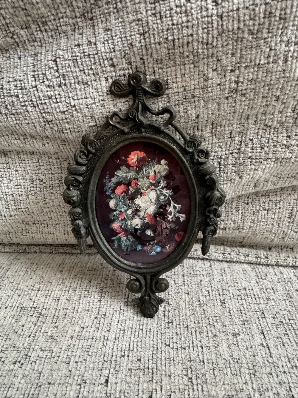 Vintage Italian Ornate Floral Wall Plaque - Unbranded
